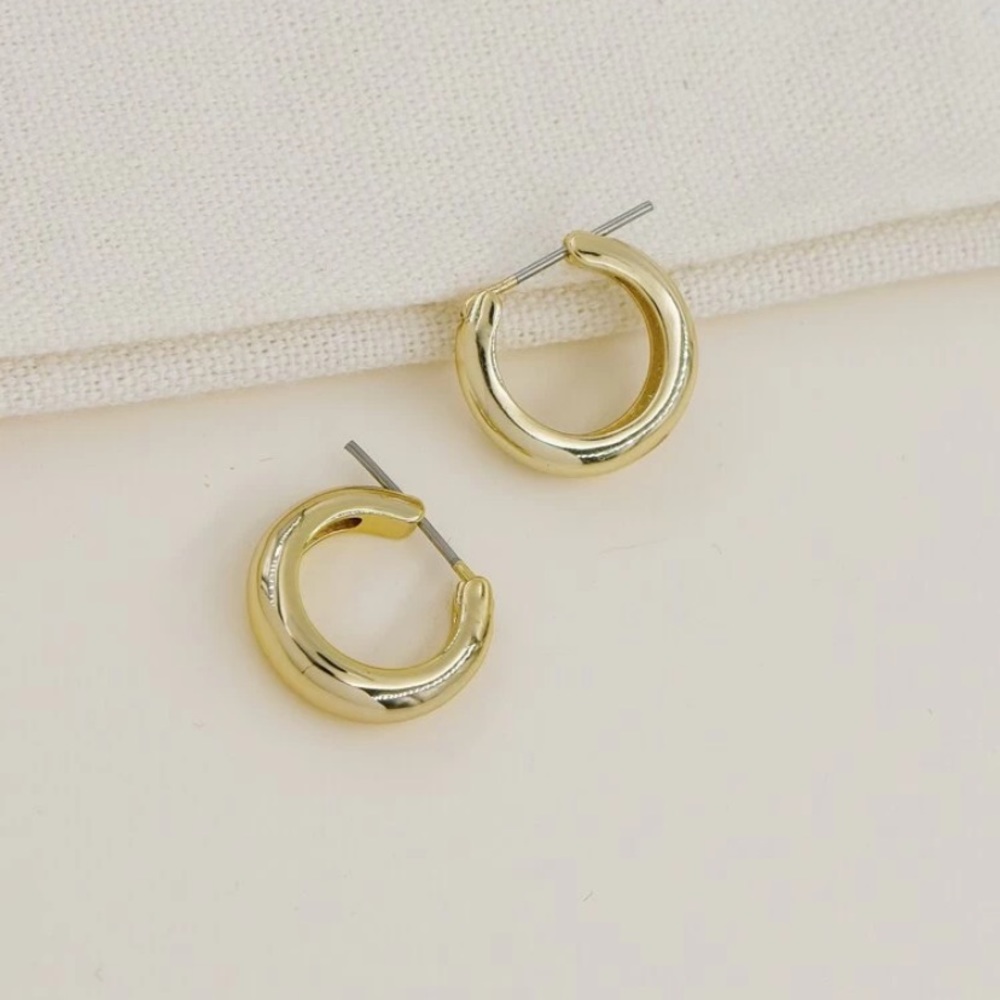 BOGO Gold Mini Hoop Earrings Circle Jewelry Cute